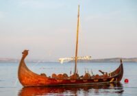 a boat with a few people on it
